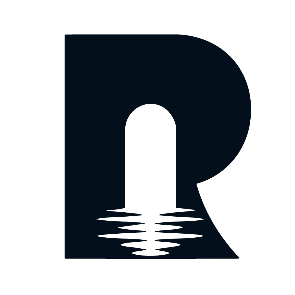Rifthafen Signet in Schwarz und Weiß